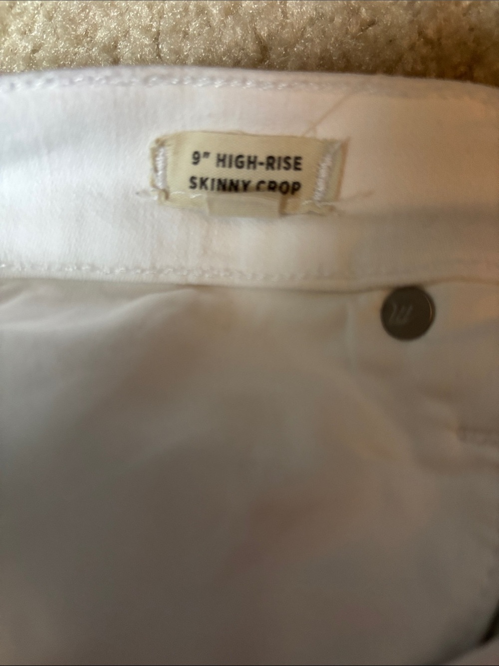 Madewell White Distressed Skinny Jeans - Picture 3 of 8
